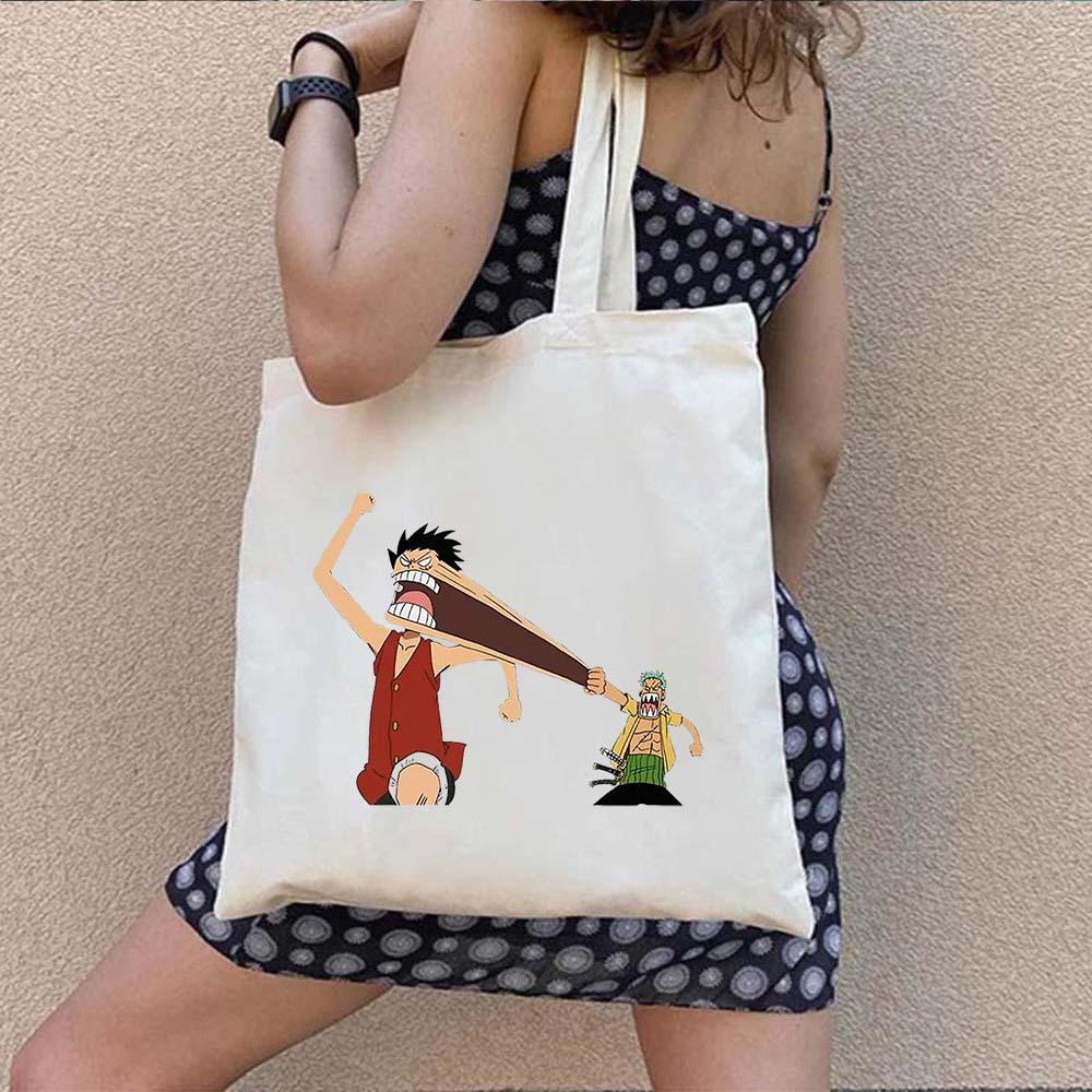One Piece Luffy Aufdruck ein Schulter Canvas Tasche 7540