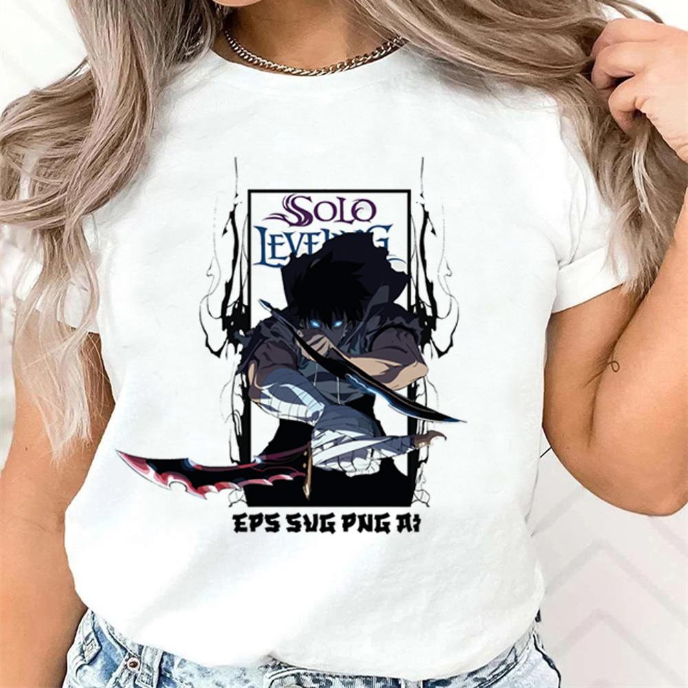 

Solo Leveling tshirt Women Trendy Grunge Pop Culture Y2k shirt Comfortable Graphic Digital Colorful Breathable kawaii 2XL