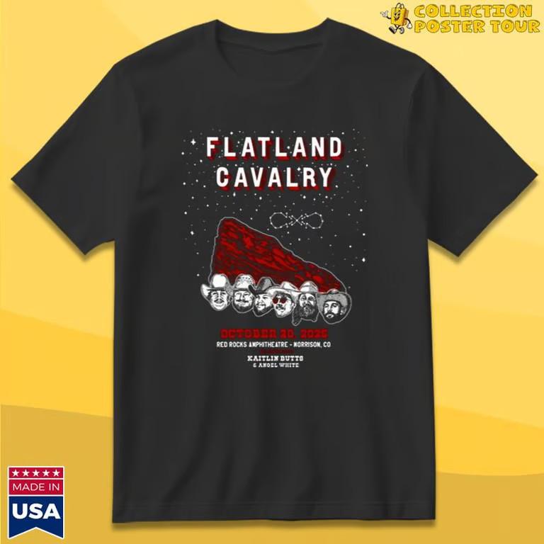 Flatland Cavalry Red Rocks October 20 2025 Morrison, CO Tour T-Shirt Unisex T-Shirt M