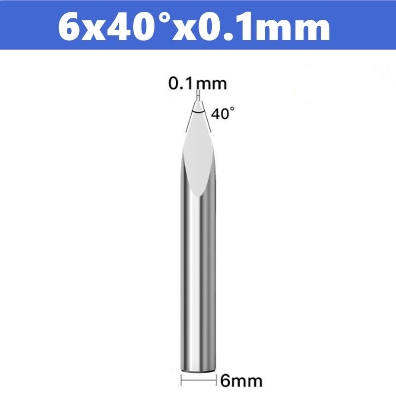 CNC Router Bit 3 Edge Pyramid Engraving Bits 4mm/6mm Shank Carbide End Mill 20,30,40,45,60,90 Degrees CNC Router Milling Tool