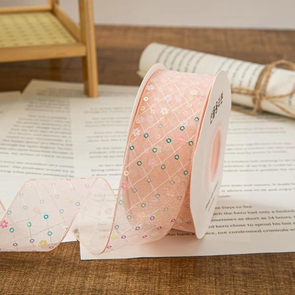 Gift Wrapping Bouquets Silk Ribbon 4cm DIY Decor Creative Chiffon Ribbon