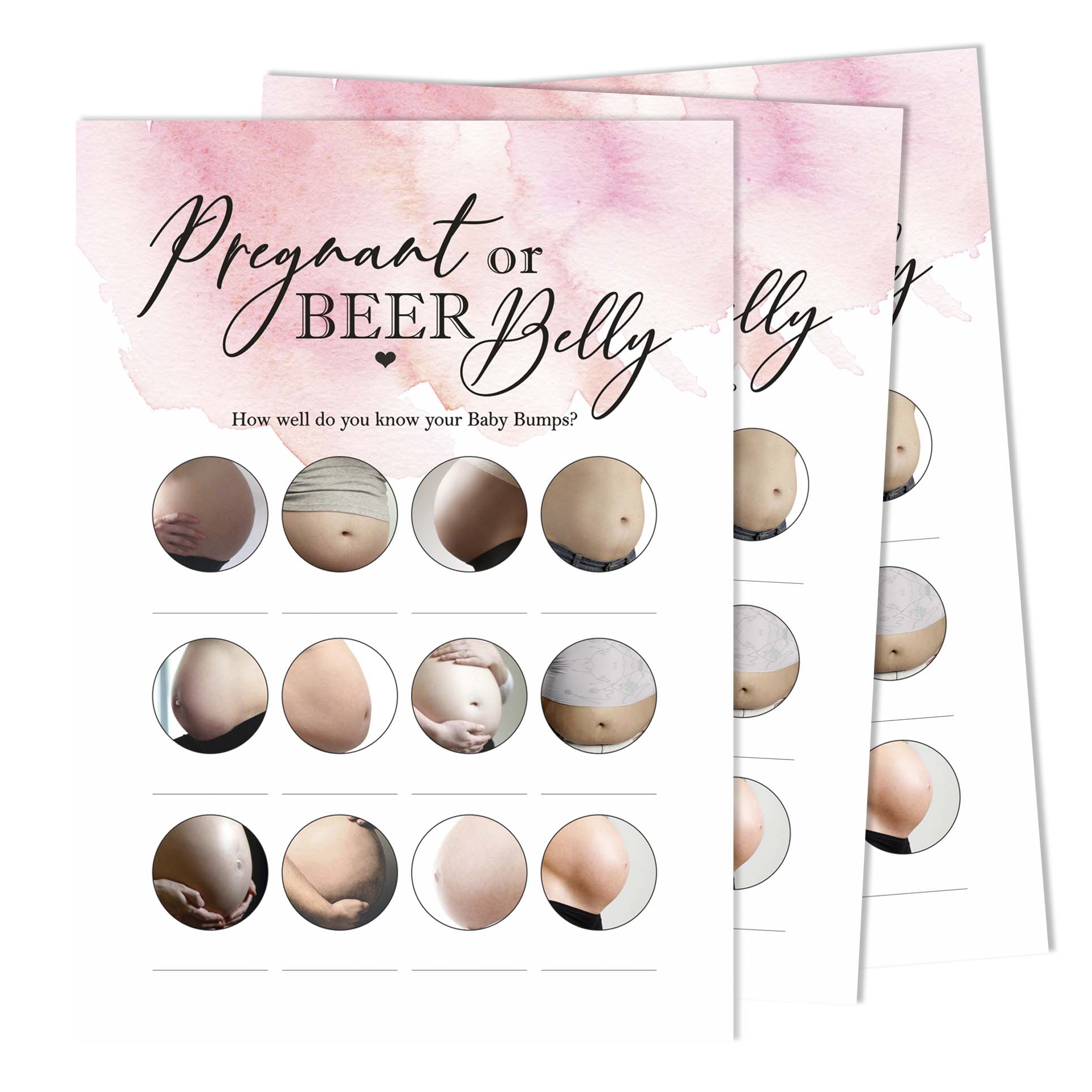 

Inkdotpot Pregnant Or Beer Belly Game Игровые карты Baby Shower Товары для вечеринок Карточки активности Baby Shower Гендерно-нейтральные игры Это мальчик или 5 x 7 Inches белый