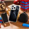 H-homi-cipher Crawling Anime Man Phone Case for iPhone 16 15 14 13 12 11 Pro Max Sheepskin Silver-edged Protective Case