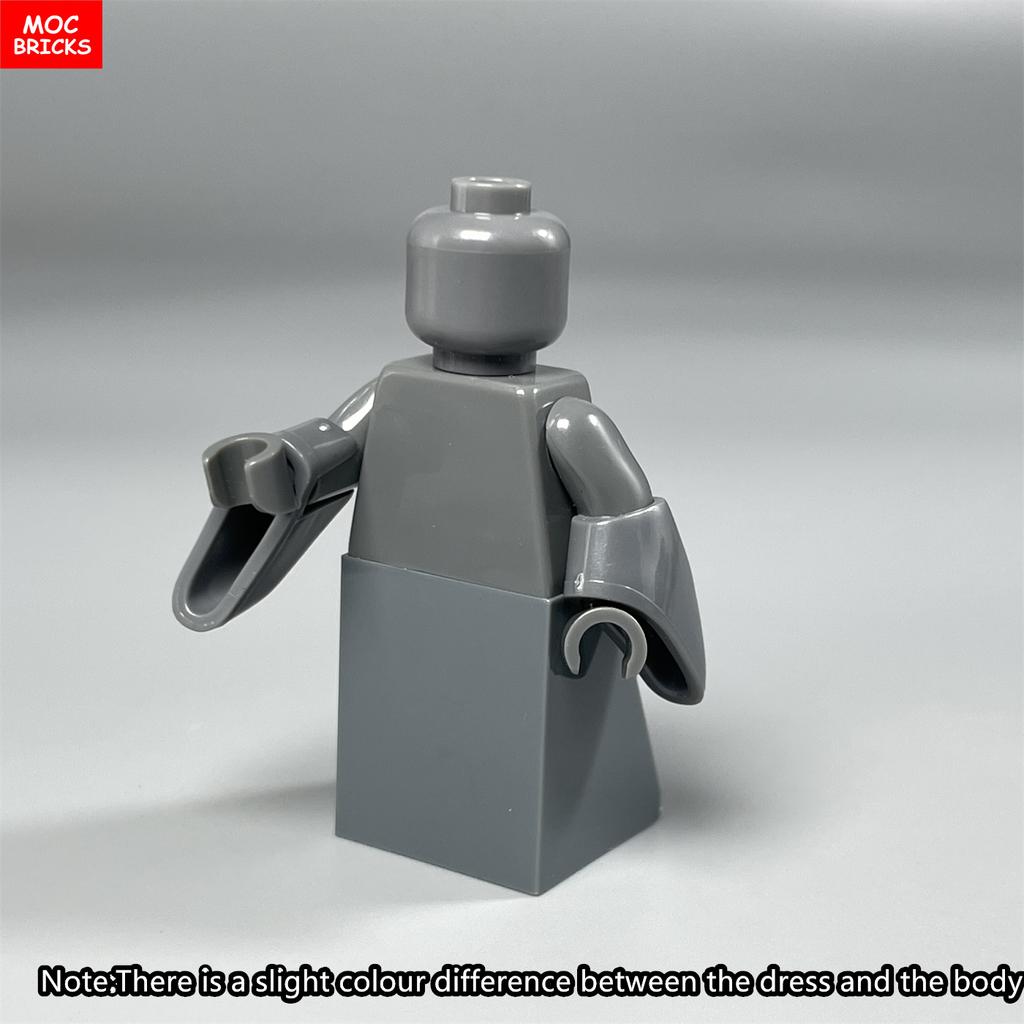 MOC Bricks 4cm Figure Wear Sleeve Arm Ancient China Dress Han Chinese Clothing Accessories Assembled Building Blocks Kids Toys