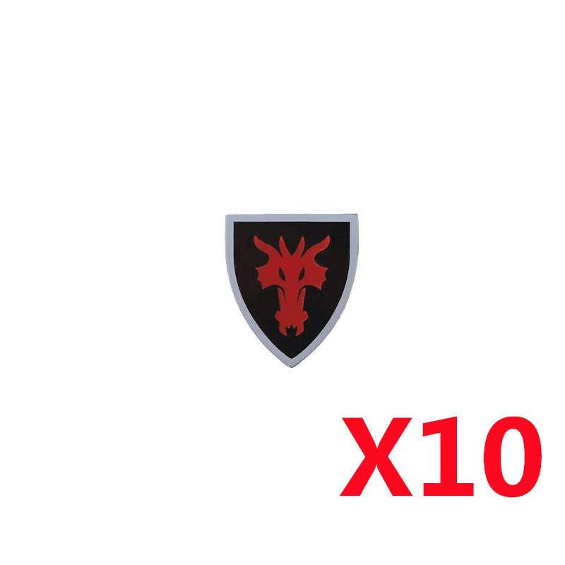 Medieval Military MOC Castle Knight Building Blocks Figures Accessories King Helmet Shield Flags Shoulders Armor Toy Gift N031