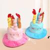 Cute Dog Party Hat Adjustable Birthday Cake Hat Cat Party Costume  Birthday Celebration
