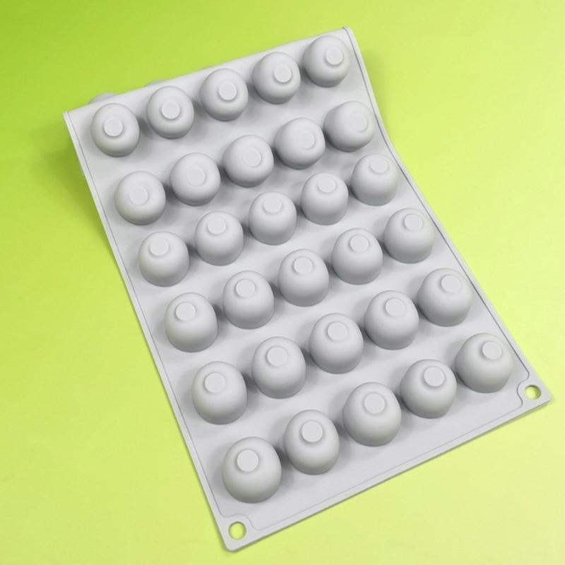 Chocolate Molds Small Cherry Shape Mousse Molds Pastrys Bakings Supplies Silicone Material Suitable for DIY Bakings Treat