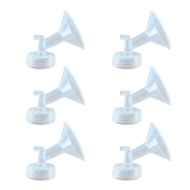 Portable Flange Valves Tube Bottle Backflow Protector 18/19/20mm Breast Pump Part Breast Pump Funnel Connector Durable