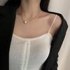 Stainless Steel Imitation Pearl Pendant Necklace For Women Niche All-Match Jewelry Accessory