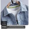 2026 Neue Trendmarke Herren Umlegekragen Jeansjacke, Frühjahrs- und Herbstoberteil, Hochwertige Herbstjacke im Hemdstil