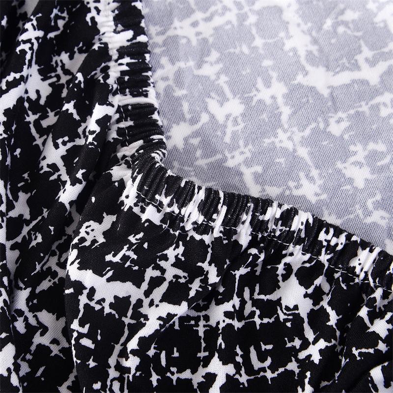 1Pc Elastic Shell Chair Cover Geometric Style Removable Spandex Seat Slipcover Anti-Dirty Non-Slip Chair Cover For Wedding Home