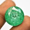 Natural Green Emerald Loose Gemstone Colombian Round Cut 42.10 Ct for Jewelry Making and Crafts