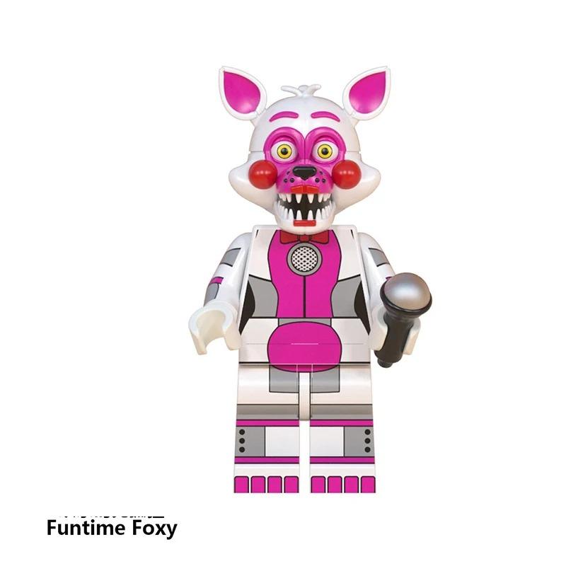 NUEVO Juego FNAF Nights Figura Mini Figuras Bloques de Construcción Esqueleto Juguetes de Terror regalo juguetes para niños molde rey