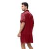 2Pcs/Set Men Pajamas Set Lapel Short Sleeve Single Breasted Tops Elastic Waist Shorts