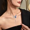 Fashionable and Personalized Butterfly Tassel Collarbone Chain Versatile and Versatile Butterfly Necklace for Women