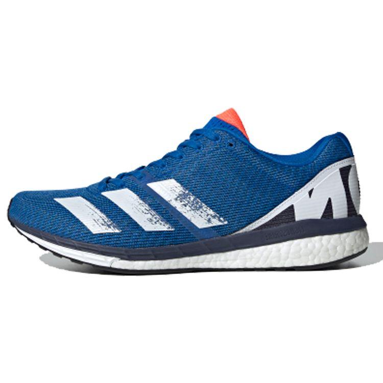 

adidas Adizero Boston 8 Glow Blue Men Sneakers Core-White Trace-Blue EG7895