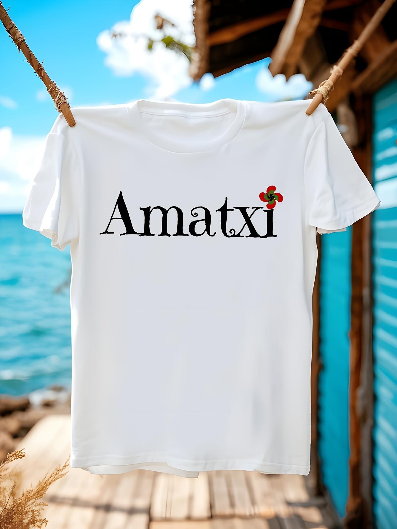 Basque Amatxi Lauburu Euskadi Tshirt HeavyDuty Cotton Cre... XL