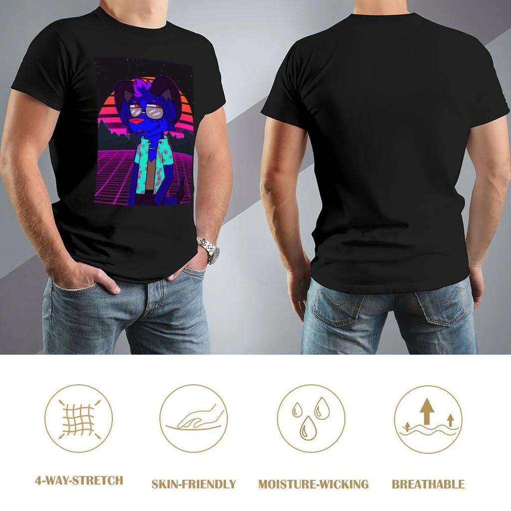 Tricou Vaporwave Hienă Bragi Oc Vintage Anime Street Wear Mărimi Mari Bărbați Tricouri Mari și Înalte