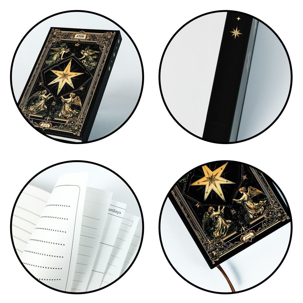 Journal, Gothic Journal, Women's Date Book, Daily Planner Notebook, Time Management Journal, Reading Organizer, Men's Occult Journal,