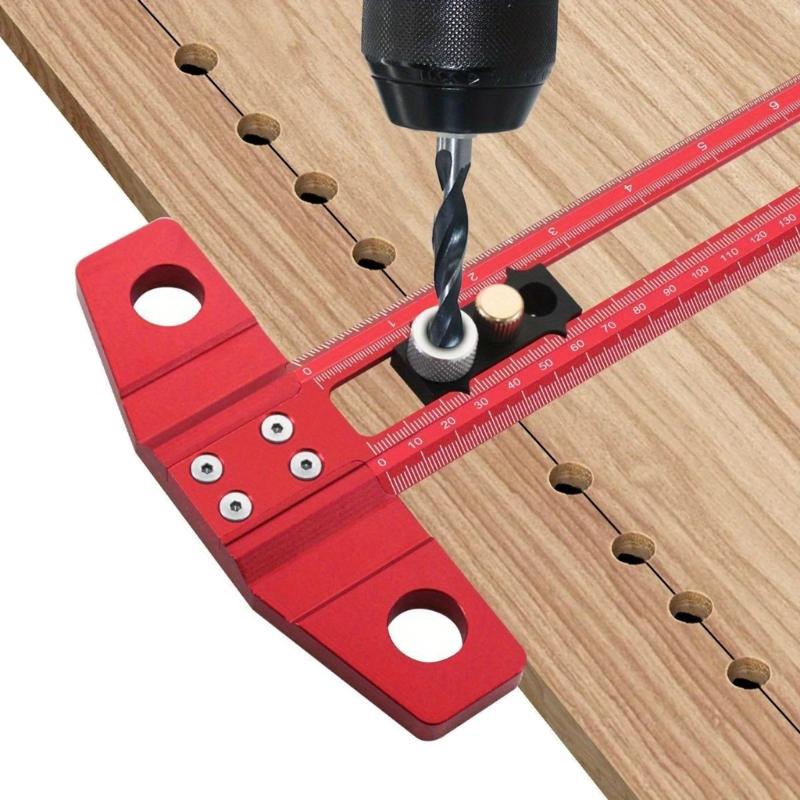 Multifunction T Shape Ruler with Clear Marking Precisions T Shaped Measuring Tool Aluminum Rule Tool for Engineering, Art