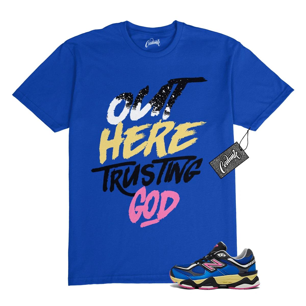 

9060 Blue Oasis Real Pink Black T Shirt to Match TG L