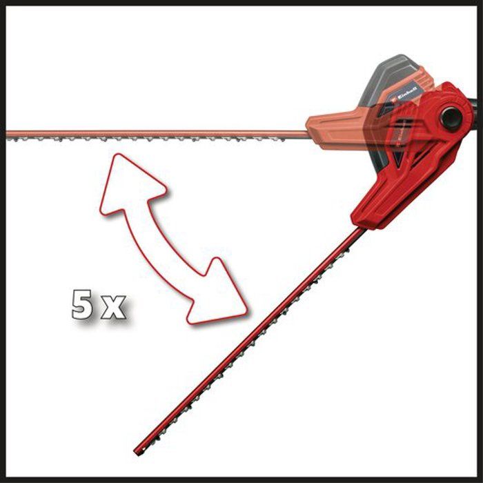 Einhell taille-haies télescopique gc-hh 5056 (500 w, longueur de coupe 47 cm, extensible 170-250 cm)