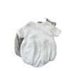 Korean Ribbed Puff Sleeve Baby Jumpsuit - Unisex Summer Style
