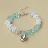 Handmade Seashell & Crushed Stone Bracelet with Lobster Clasp - Perfect Summer Travel Souvenir