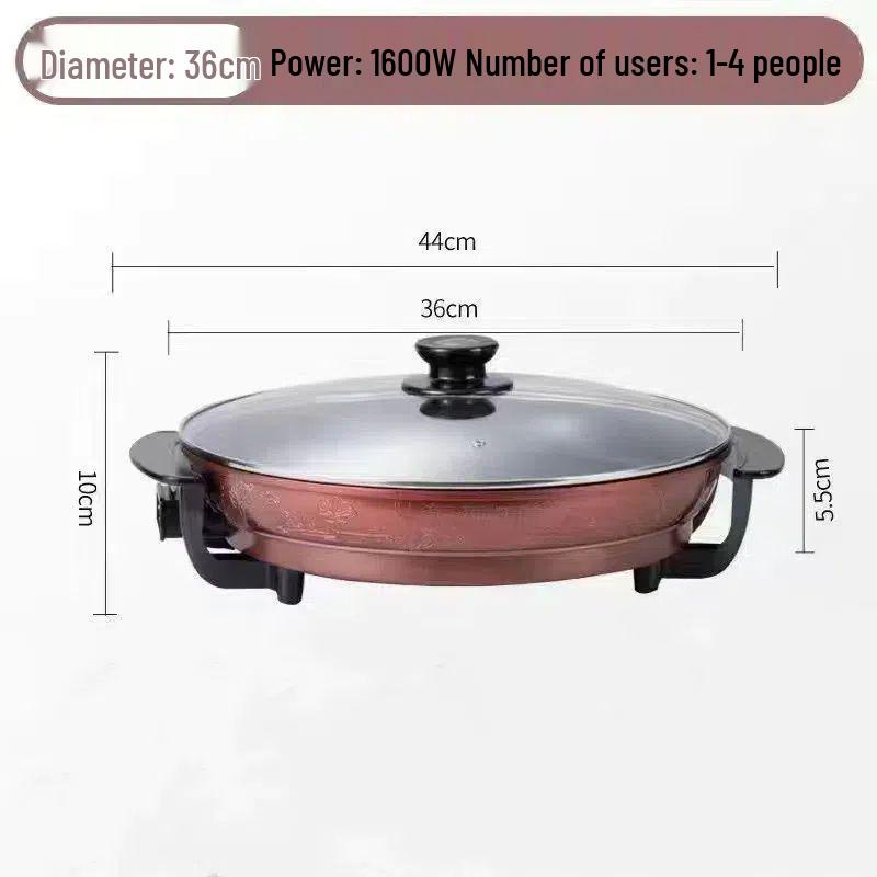 Large Non-stick Multifunctional Electric Frying Pan and Pancake Maker for Home and Commercial Use
