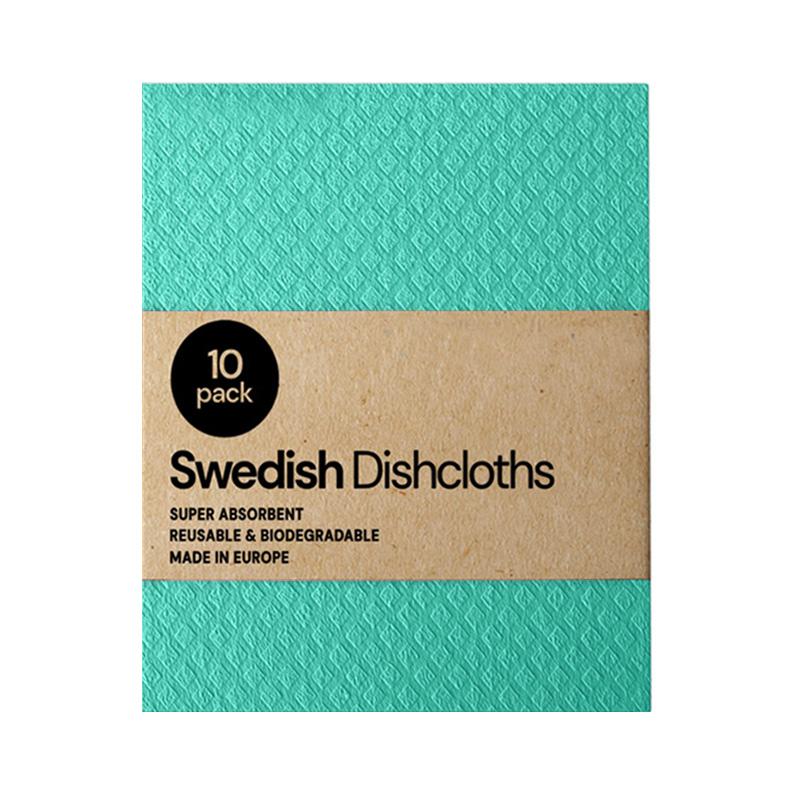 10Pc Dishcloth Magic Cleaning Cloth Kitchen Absorbent Rag Towel Cellulose Swedish Dishcloth Wood Pulp Sponge Reusable Dish Cloth