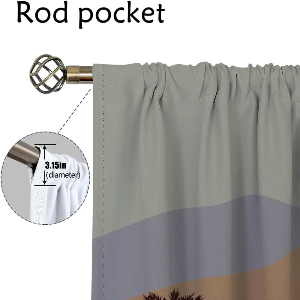 Sun Curtain Anti-mosquito Curtains 2 Pieces Home Interior Curtains for Living Room Tulle for Bedroom Halloween Decoration Shades