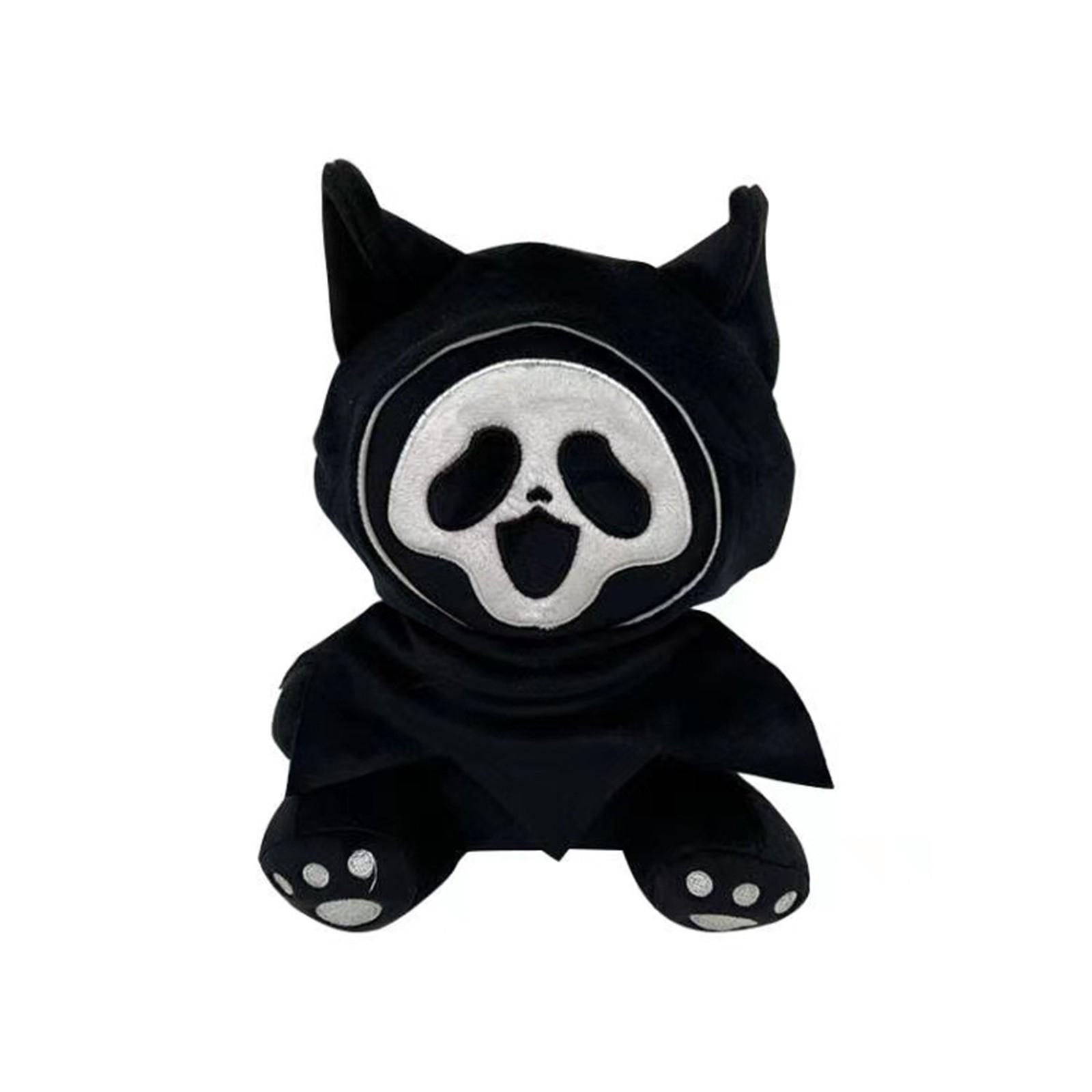

Ghostcat Face QC Hell Grim Plush Toy Halloween Glow-in-the-Dark Doll Creative Ornaments Decorative For Adult And Kids One Size