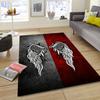 Large Carpe1pc Comfortable Crystal velvet Rug][Machine Washable]Gothic Design Area Rug, Angel Or Demon Wing