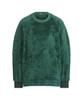 Adidas Beyond the Stripes KTX62 Loose Fit Shaggy Crew Neck Pullover College Green Size Women's Sweatshirt, (JG8138), J/M