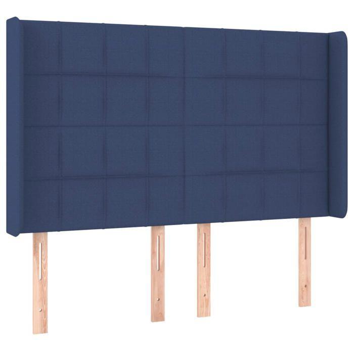 VidaXL LED Headboard Bedroom Furniture Double Bed Accessory Head of Bed Frame Interior Blue 3124052
