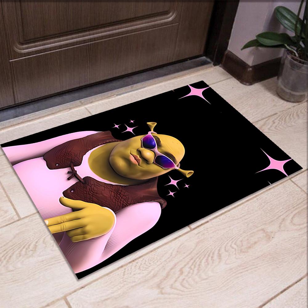 Shrek Bedruckter Teppich, Teppich, für Bürostuhl Wohnzimmer Schlafzimmer Küchenraum Dekor Geschenke.