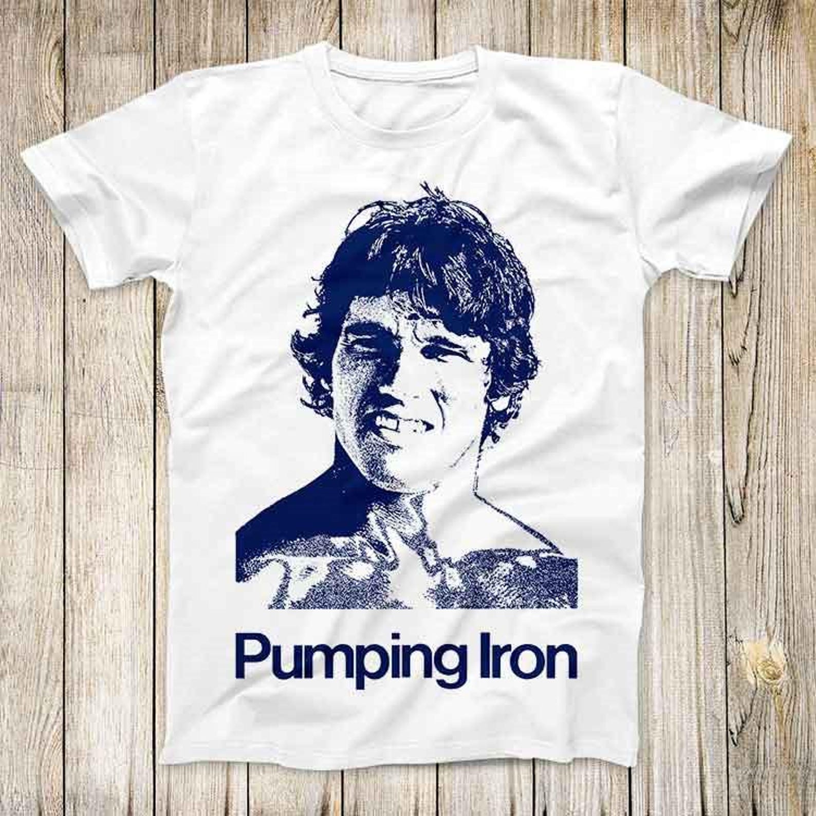 Pumping Iron Bodybuilding Film Arnold GYM Top Tee Best Seller Birthday Gift Men Women Unisex T-Shirt 3247 S