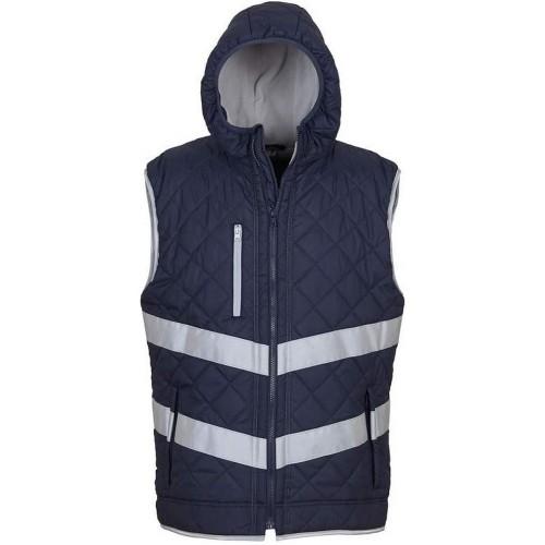 Yoko Unisex Adult Kensington Hi-Vis Hooded Gilet