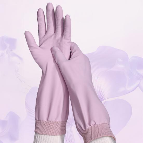 1 Par Guantes de Limpieza de Nitrilo Reutilizables Impermeables Resistentes al Desgarro Guantes de Lavavajillas de Cocina para Tareas Domésticas