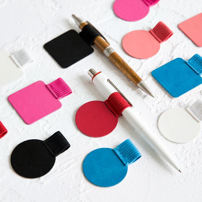 Buy Creative Stationery Notebook Accessories Self-adhesive Leather Pen ...