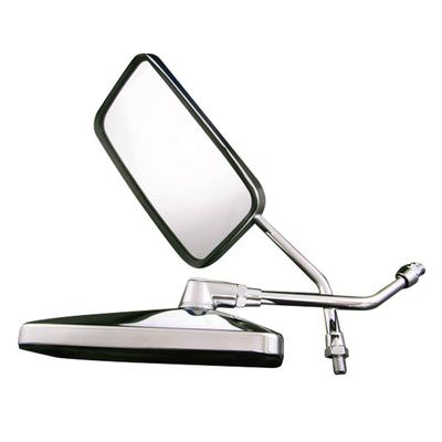 Honda Universal Rearview for Left and Right 10mm Mirrors, Square, Plated, Medium-Sized Vehicles, Set, Right-Hand Threads, CHRIS-101-021