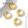 18K Gold Plated Earrings Fixtures Accessories Round Earrings Hooks Clasp Findings,Earwires Fasteners,DIY Earrings Jewelry Making