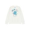 MLB New York Yankees Sweatshirts Unisex Ivory White Crew Neck Moderate Regular 3AMTL0221-50IVS