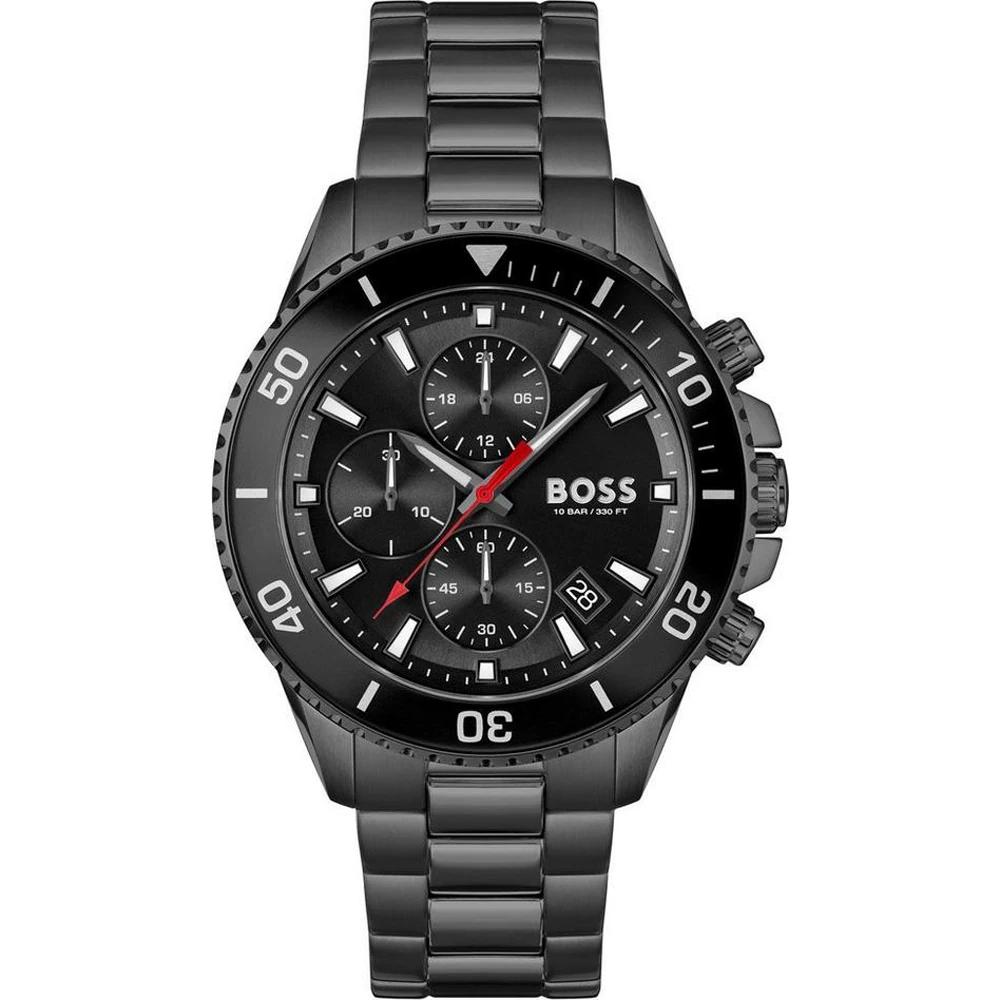 BOSS Admiral Black Stainless Steel Bracelet Men s Quartz Watch 1514258 чёрный
