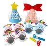 First Birthday Baby Party Hats & Glasses Set - Festive Cake Decoration & Theme Props