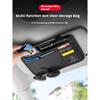 For Mercedes Benz AMG R C E V Class Viano SLK GLC SL Vito GLK Car PU Leather Sun Visor Glasses Clip Card Holder Storage Pockets