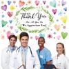 Colorful We Appreciate You Banner Thank You for All You Do Backdrop Heart Flowers Sign for Doctor Nurse Teacher Pastor Staff Employee Retirement