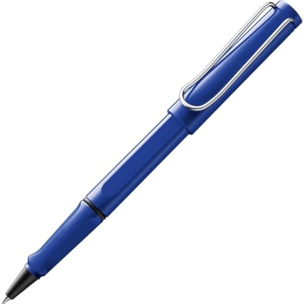 LAMY (Ramy) Safari Blue Rollerball Pen Blue - Ergonomic Grip Line Width M - Comfortable for Long ...