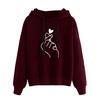 2019 Trendy Loose Casual Printed Hooded Women's Sweatshirt