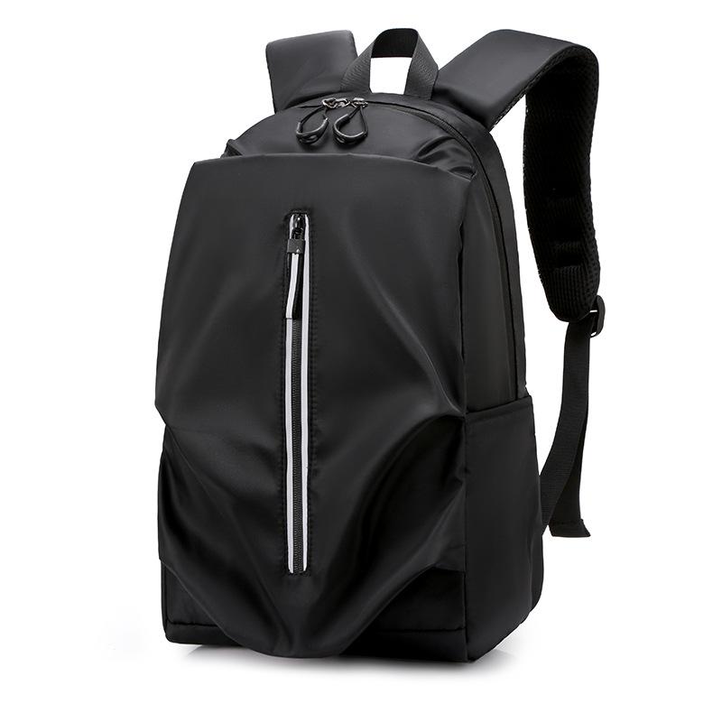 

Feisha Polyester Student Schoolbag Single Shoulder Female Campus Backpack Simple Male Backpack Travel Student Burden Reduction чорний